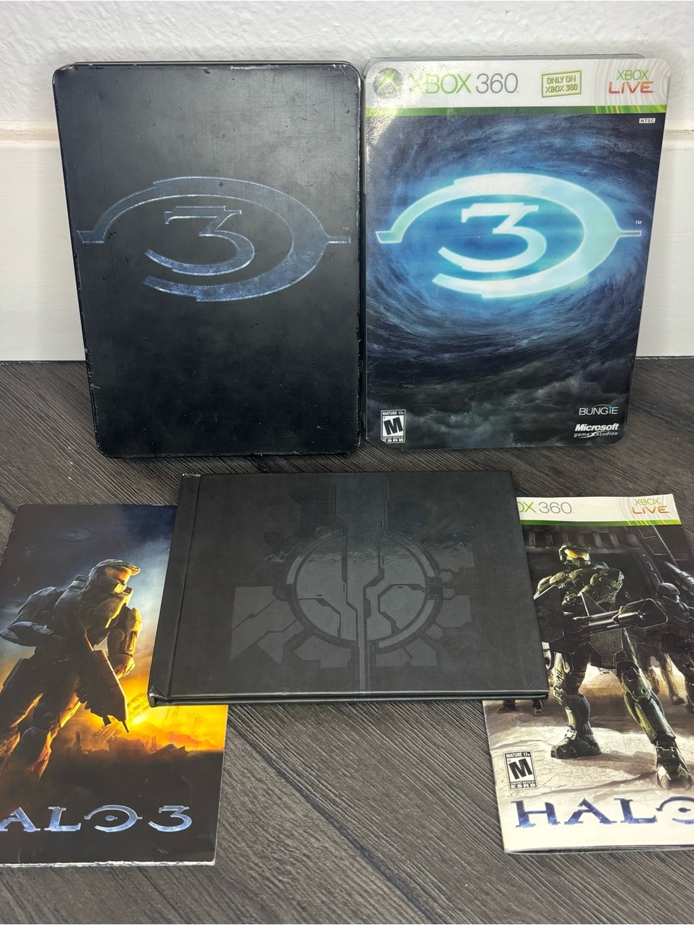 Xbox 360 Halo 3 Limited Edition Steel Book Microsoft 2007 Tested